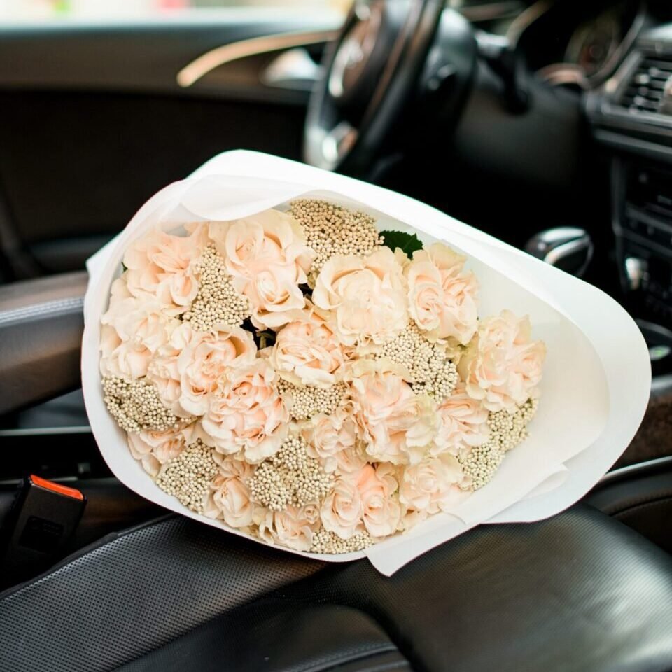 DSC_6549_Original Białe róże i ozothamnus - obrazek 1