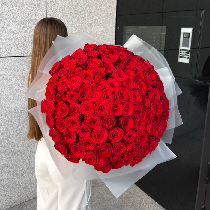 101 czerwona róża (60 cm) - Зображення 4