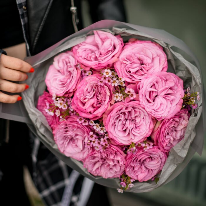 Malinowe róże z waxem - obrazek 1