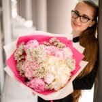 Trio bukiet (hortensja, gipsofila, piwonia)