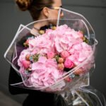 Trio bukiet (hortensja, gałązkowa róża, oxypetalum) - obrazek 2