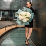 Bukiet z hortensji, eustomy, róży i eukaliptusa — изображение 2