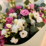 Duo bukiet eustom i eukaliptusa - obrazek 2