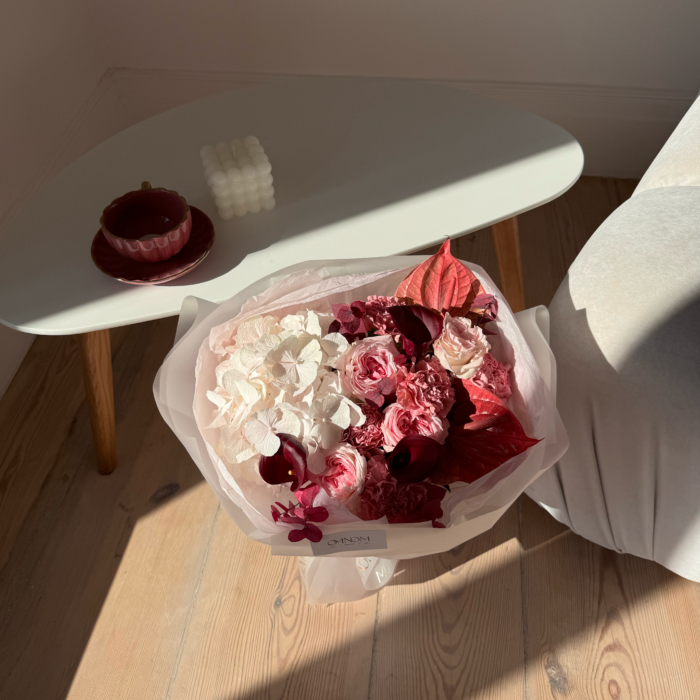 Bukiet Blush & Bordeaux - obrazek 3