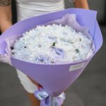 Bukiet fioletowych chryzantem - obrazek 2