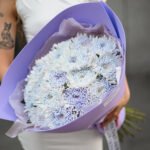 Bukiet fioletowych chryzantem - obrazek 3