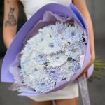 Bukiet fioletowych chryzantem