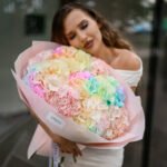 Bukiet tęczowej hortensji - obrazek 3