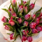 Mono bukiet z piwoniowych tulipanów — изображение 3