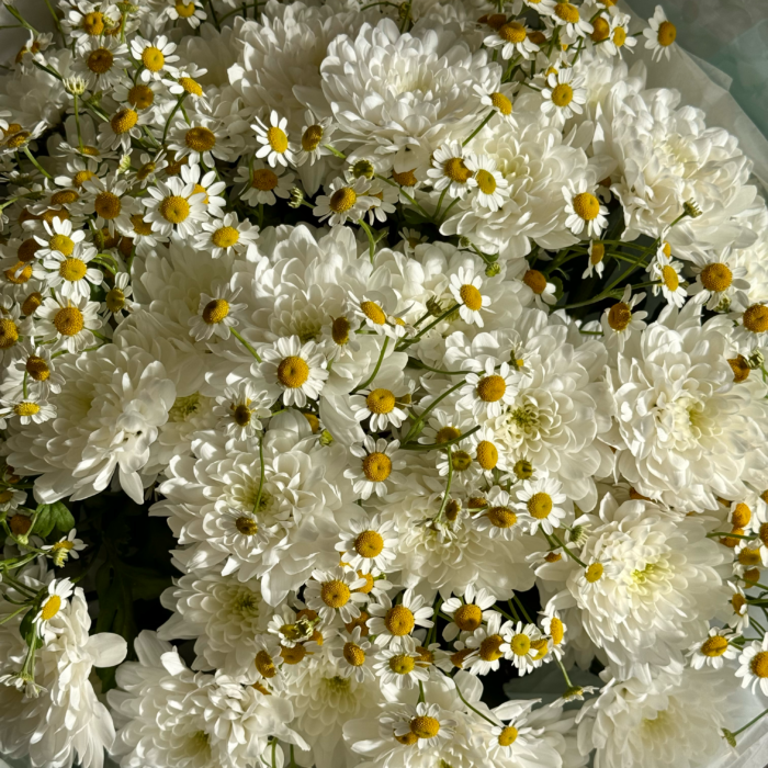 Duo bukiet (chryzantema gałązkowa i rumianek) - Зображення 2