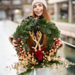 Wianek i choinka Gold & Burgundy - obrazek 2