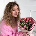 Bukiet różowych tulipanów — изображение 4
