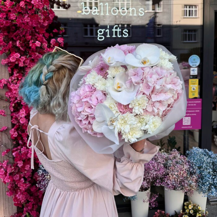 IMG_1496 Bukiet z orchideami, hortensjami i chryzantemami. — изображение 1