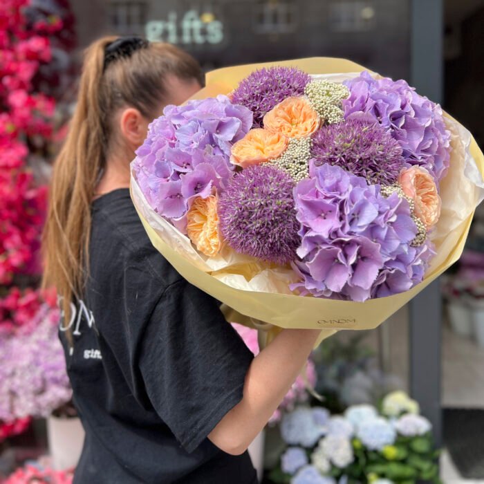 IMG_2781 Bukiet z hortensjami, alliumami i różami ogrodowymi. — изображение 1