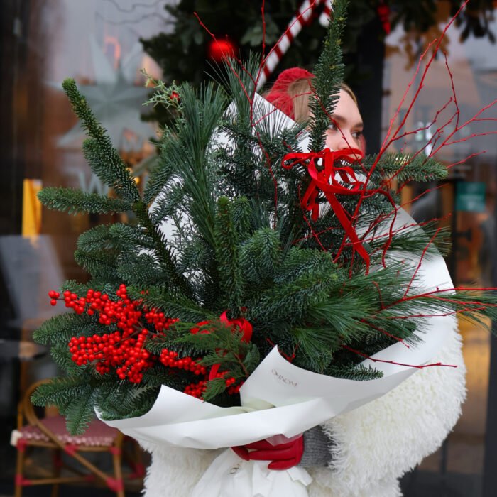 Świąteczny bukiet zimowy - obrazek 2