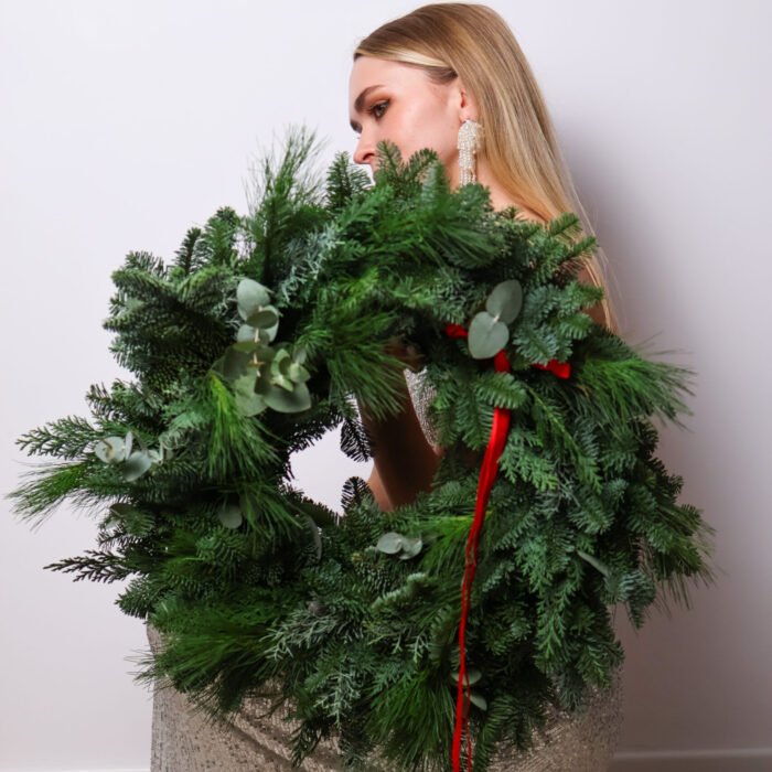Naturalny świąteczny wieniec - obrazek 3