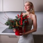 Świąteczna kompozycja w aksamitnym pudełku - obrazek 2