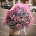 Bukiet z kolorowej gipsówki — изображение 5