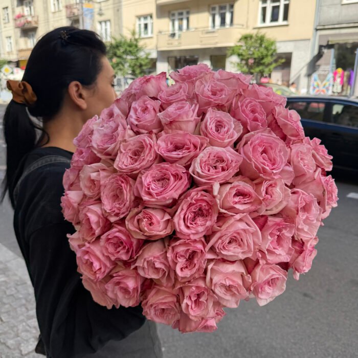 Bukiet z perfumowanych róż Pink O'Hara - obrazek 5