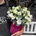 Flowerbox z eustomy i eukaliptusa - Зображення 2