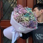 Bukiet z kolorowej gipsówki — изображение 2