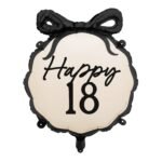 Balon foliowy pastylka Happy ''18'', 47.5x45 cm
