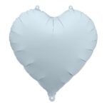 Balon foliowy Serce, 45cm, mglisty niebieski