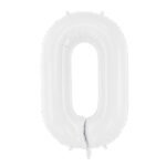 Balon foliowy Cyfra, 86 cm, biały