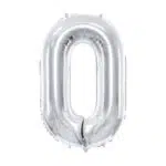 Balon foliowy Cyfra, 35cm srebrny