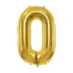 Balon foliowy Cyfra, 35cm, złoty