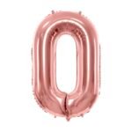 Balon foliowy Cyfra, 86cm, różowe złoto