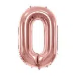 Balon foliowy Cyfra, 86cm, różowe złoto