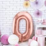 Balon foliowy Cyfra, 86cm, różowe złoto - Image 2