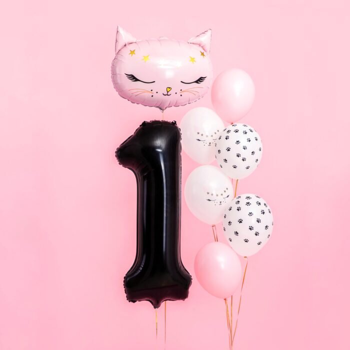 Balon foliowy Cyfra, 86cm, czarny - Image 2