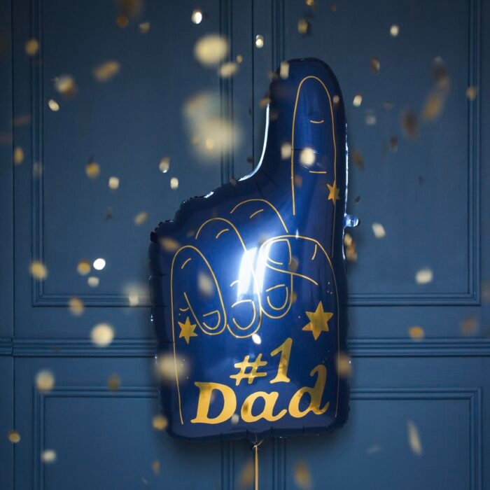 Balon foliowy #1 Dad, 44 x 82 cm - obrazek 2