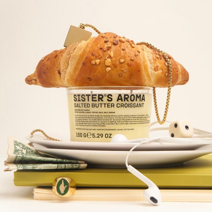 Sisters Aroma Salted Butter Croissant – świeca zapachowa 150 g - obrazek 3