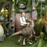 Balon foliowy Jurassic World T-Rex, 92x98 cm, brązowy - Image 2