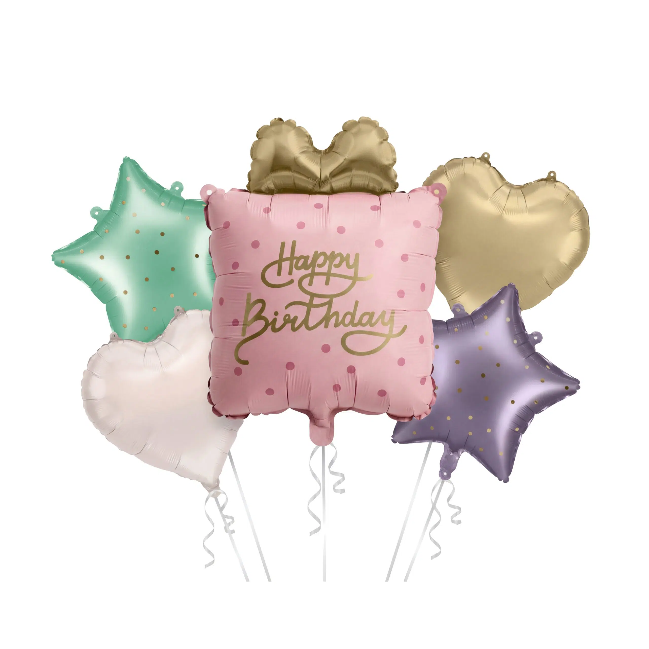 Zestaw balonów foliowych Prezent Happy Birthday — изображение 1