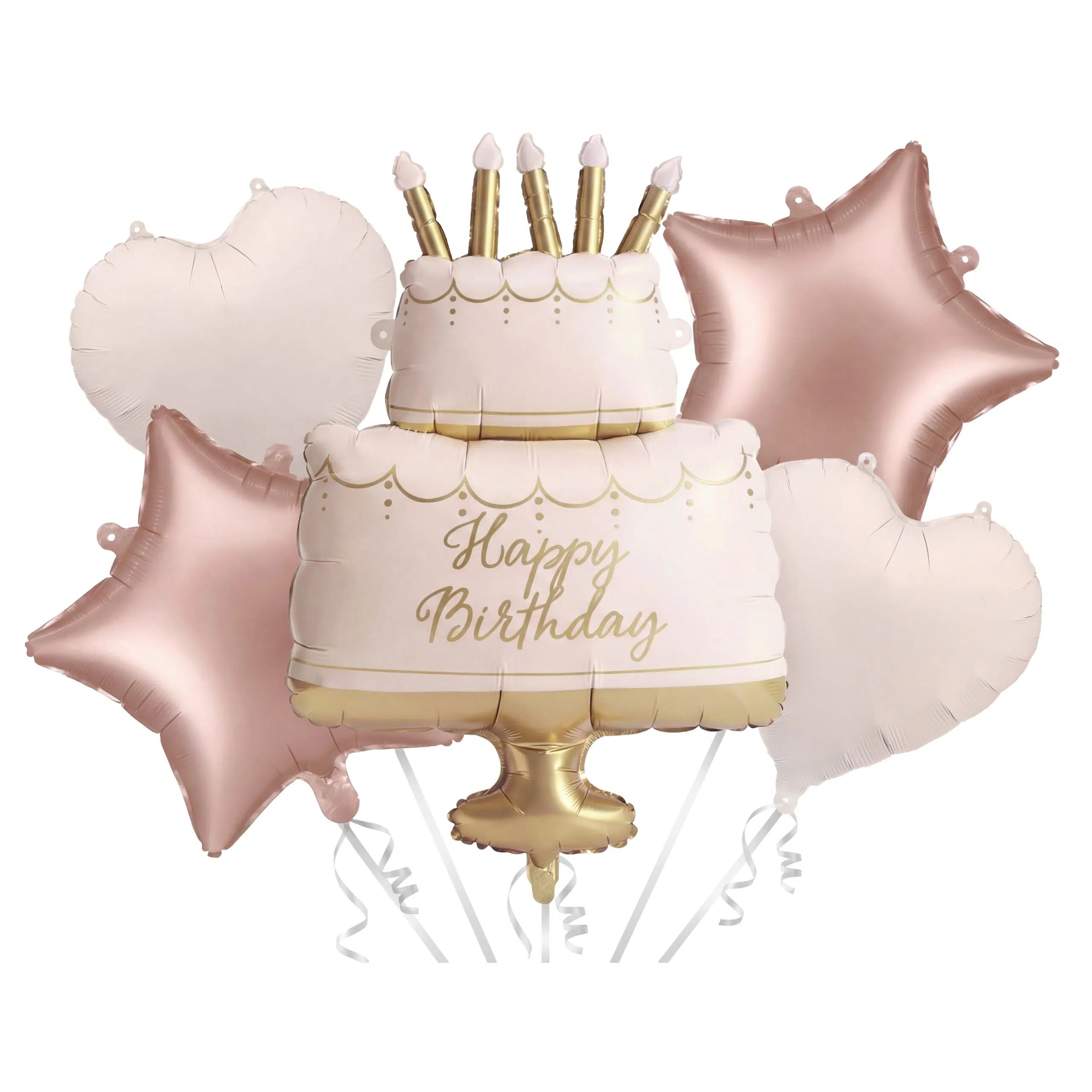 IMG_9001 Zestaw balonów foliowych Pastelowy Tort Happy Birthday — изображение 1